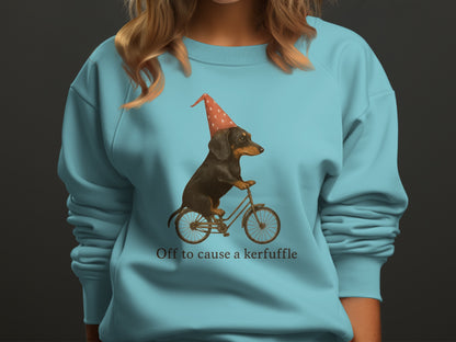 Off to cause a kerfuffle dog sweater product