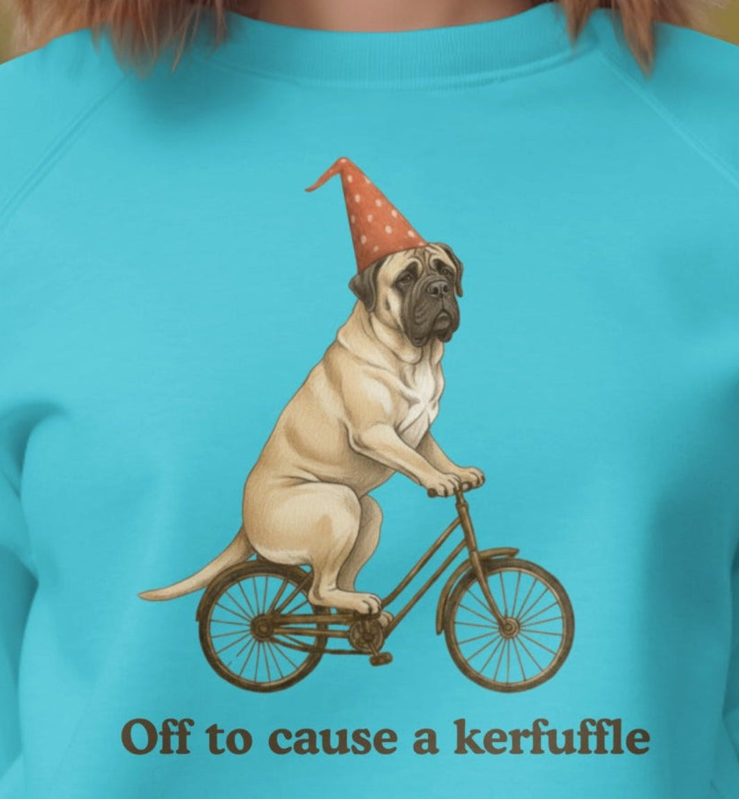 Off to cause a kerfuffle graphic sweatshirt