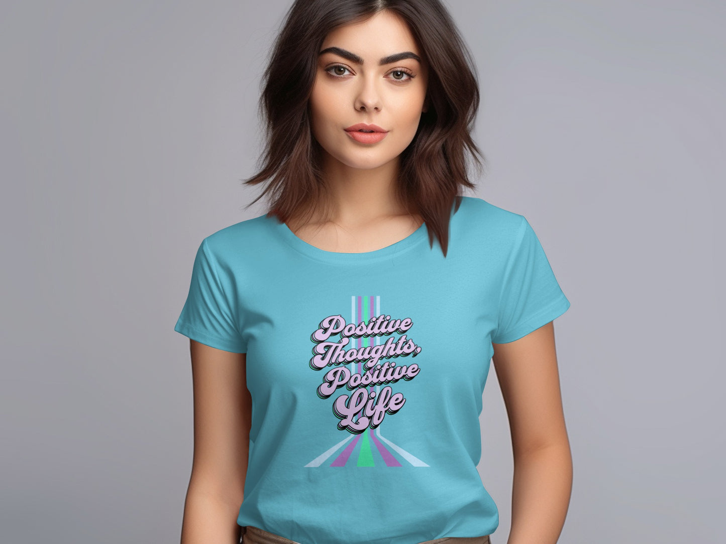 Positive Thoughts Positive Life Inspirational Shirt