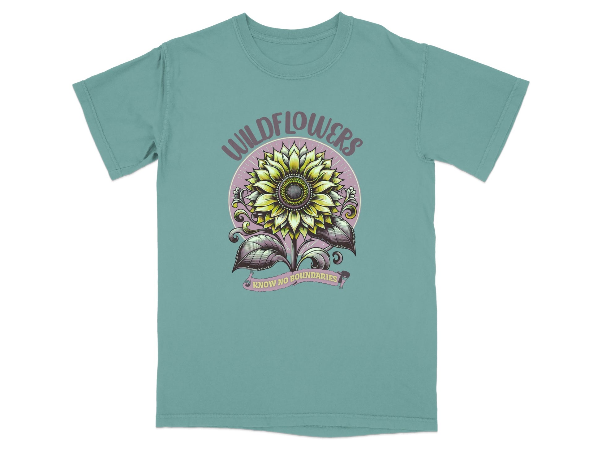 Wildflowers Know No Boundaries Sunflower Tee