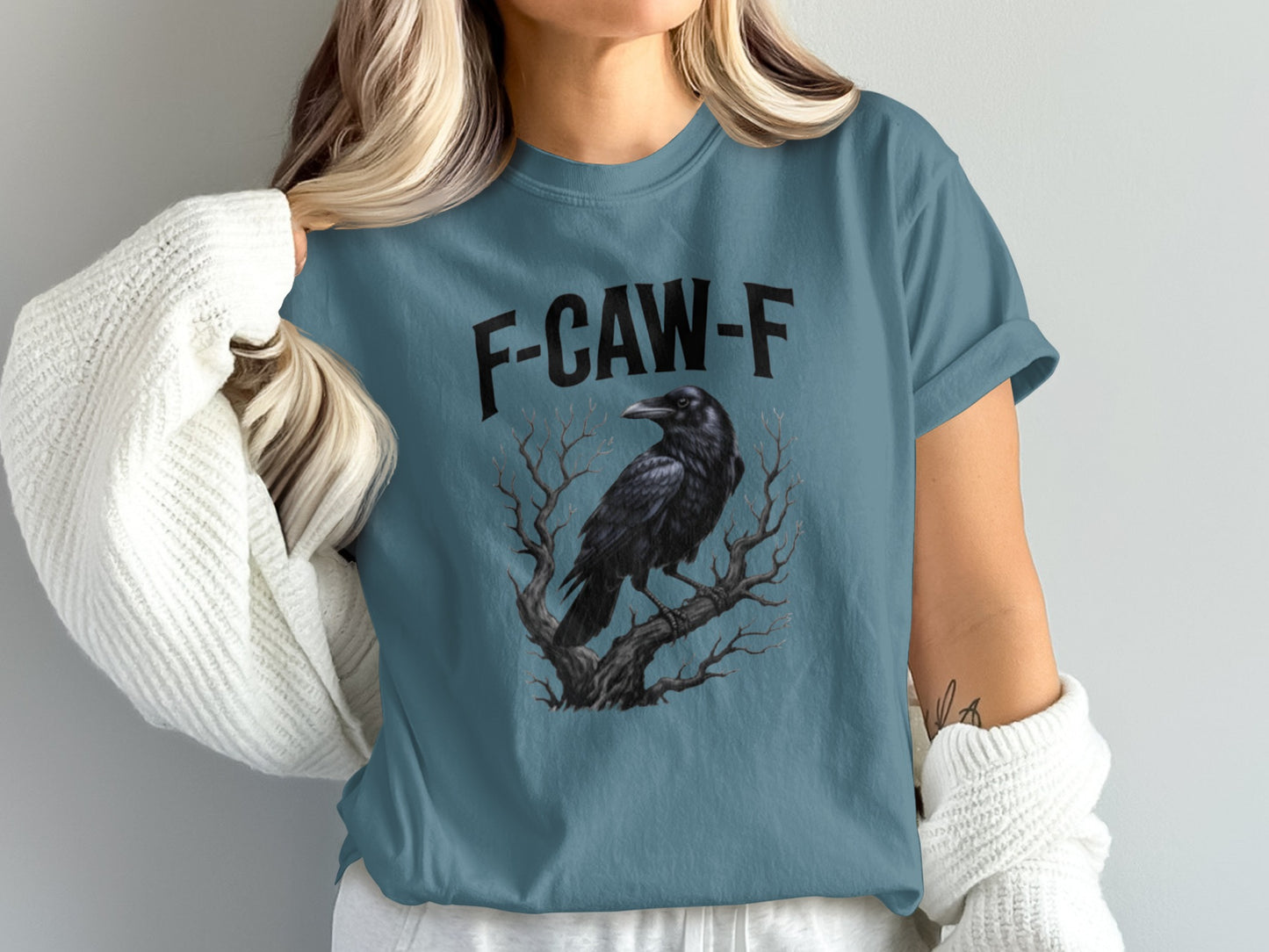 Raven F-CAW-F Graphic T-Shirt for Stylish Outfits