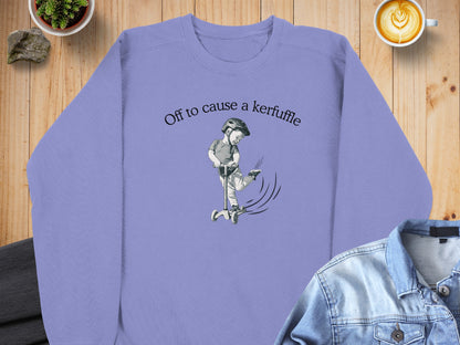 Off to cause a kerfuffle sweater