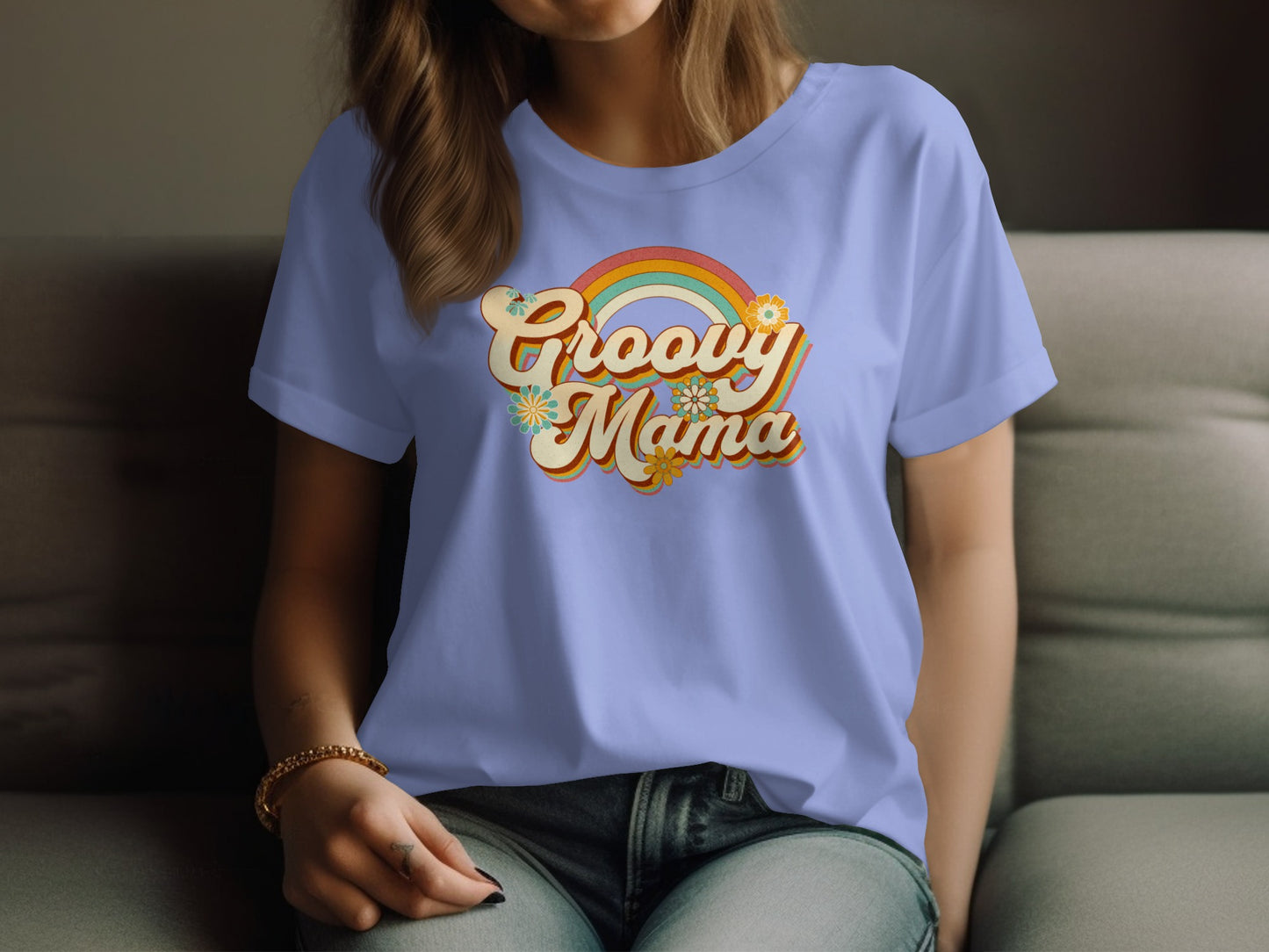 Groovy Mama Retro Style Graphic Tee product