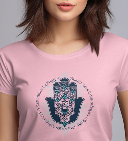 Hamsa Hand Spiritual Symbol Women's T-shirt