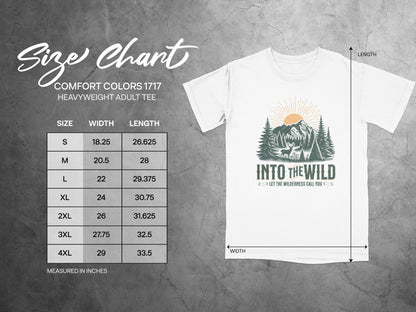 Into the Wild Graphic Comfort Colors 1717 Tee