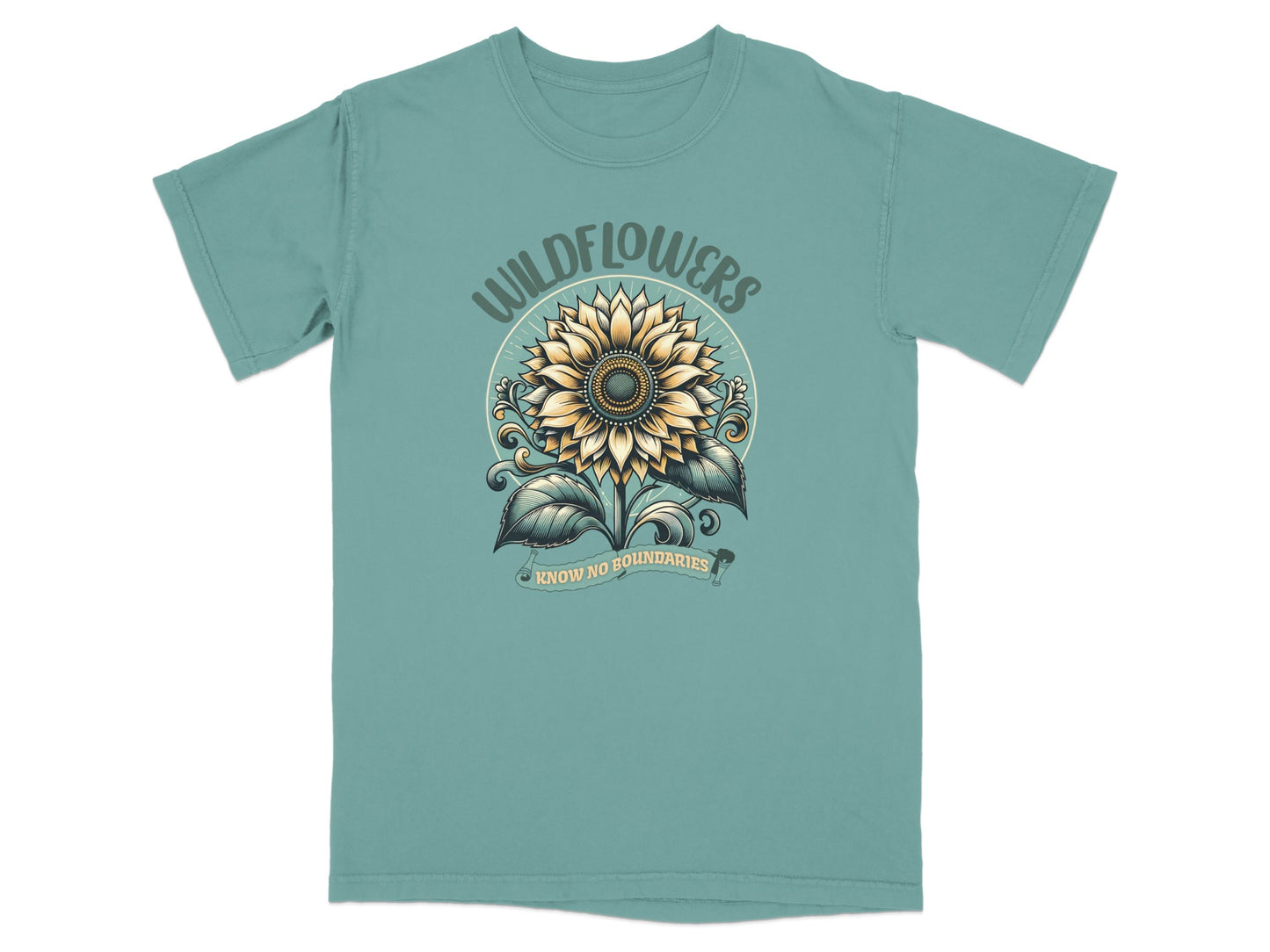 Wildflowers Know No Boundaries Sunflower Shirt