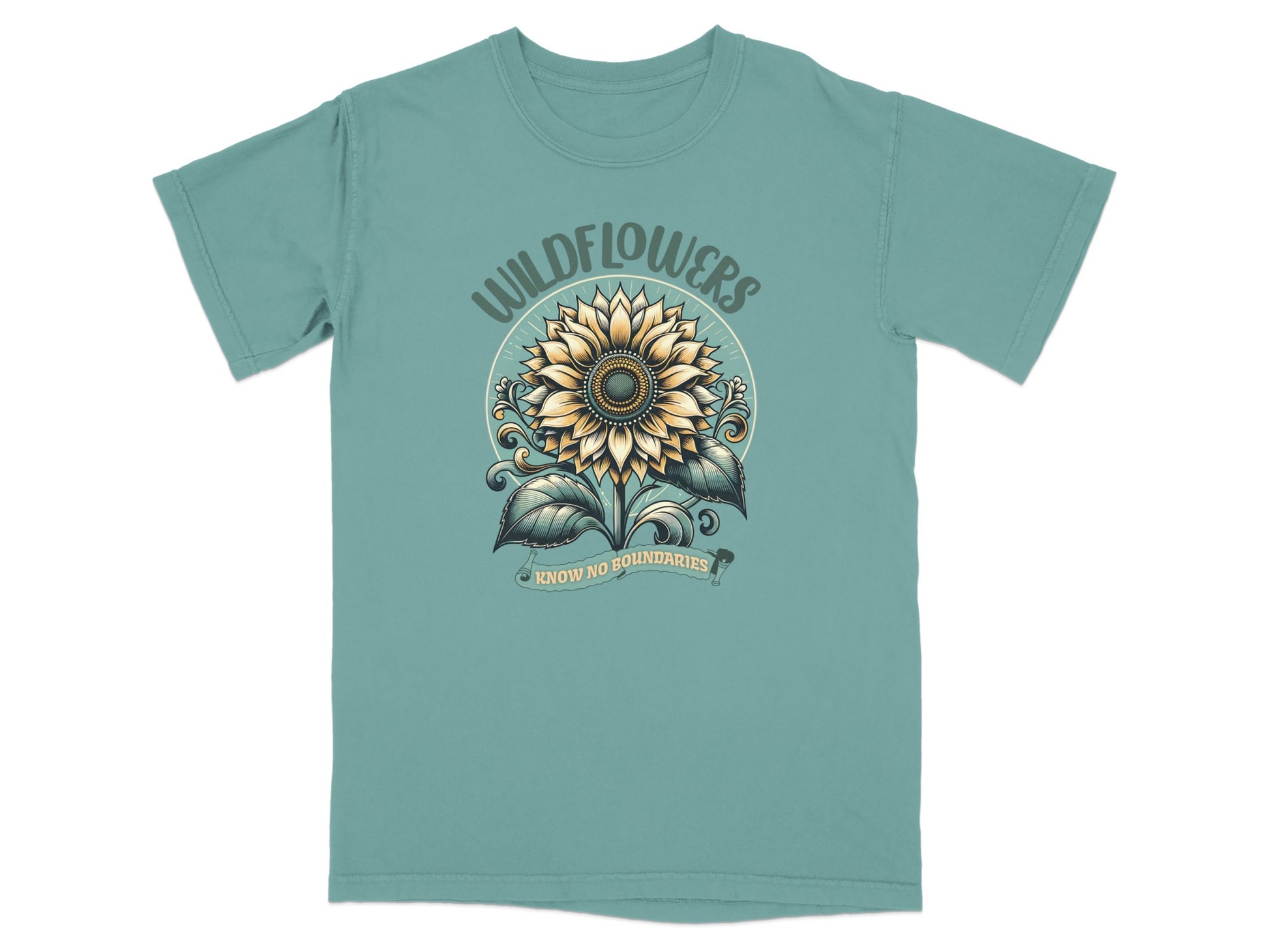 Wildflowers Know No Boundaries Sunflower Shirt