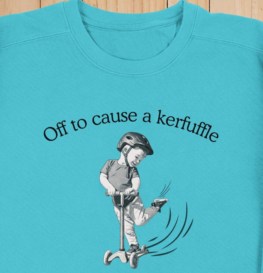 Off to cause a kerfuffle unique statement piece