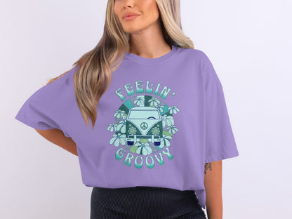 Feelin' Groovy Hippie Van Graphic T-Shirt Product