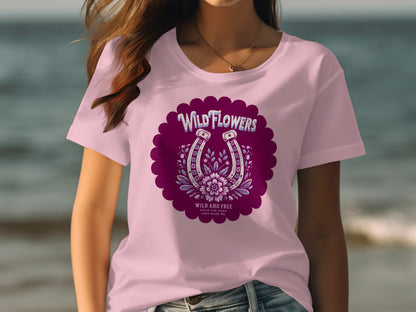 Wildflowers Wild and Free Graphic Tee for Women