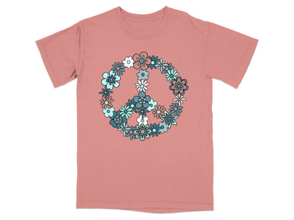 Floral Peace Sign Graphic on Casual Wear Produkt