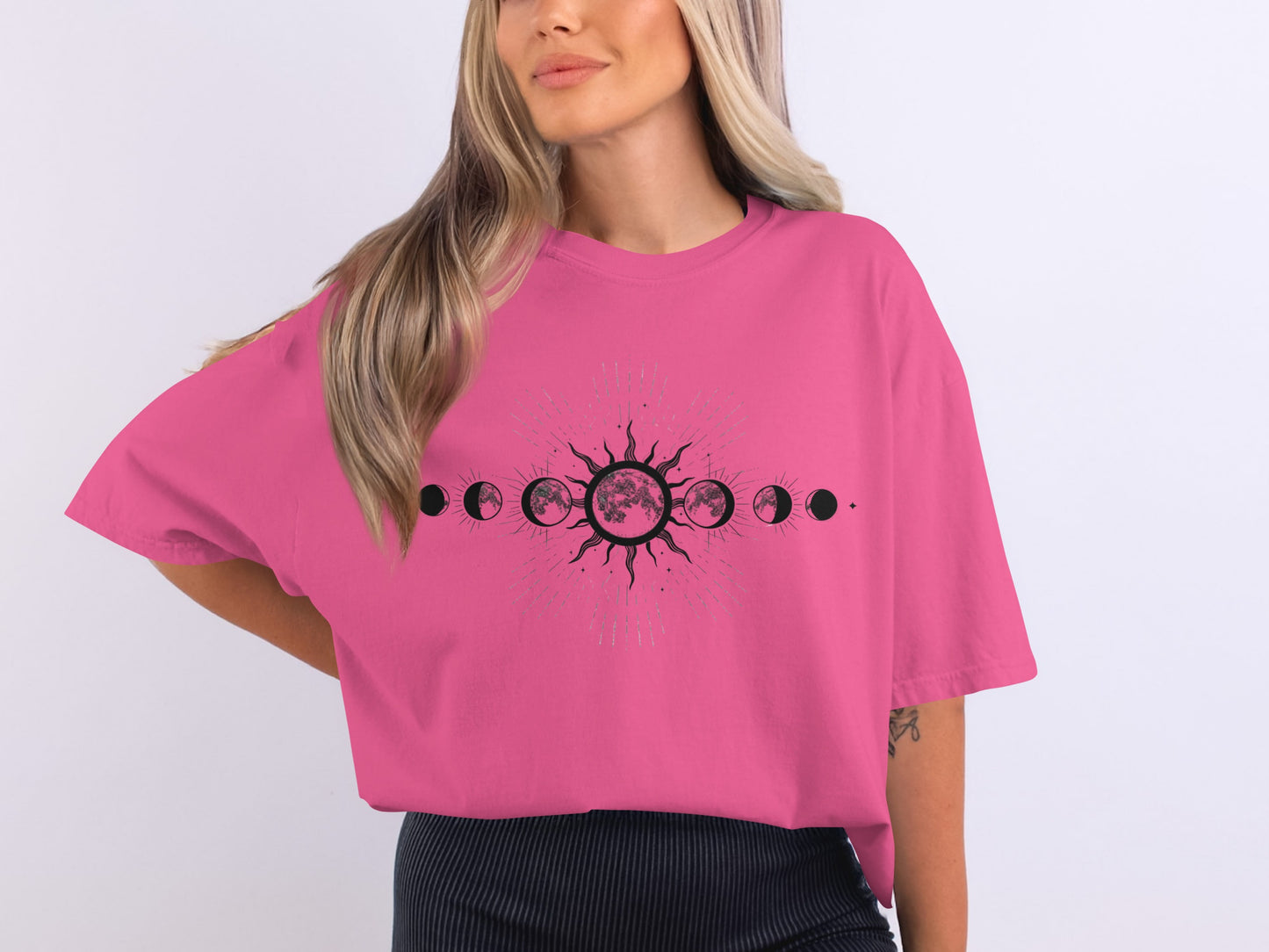 Phases of the Moon Graphic Women's T-Shirt