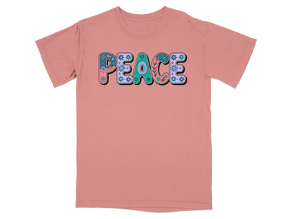 Colorful Peace Graphic Graphic Print T-Shirt