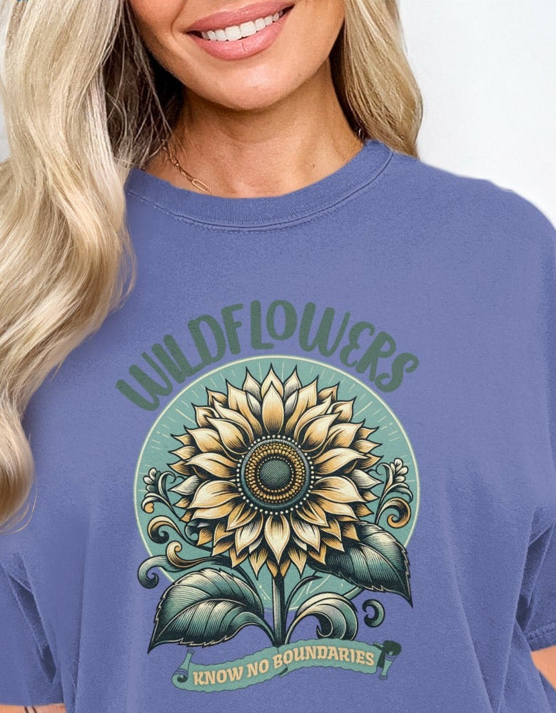 Wildflowers Now No Boundaries Sunflower Graphic Shirt
