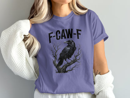 F-CAW-F Crow on Tree Graphic T-Shirt Product