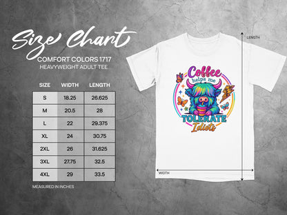 Coffee Helps Me Tolerate Idiots Tee