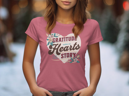 Gratitude Enables Our Hearts Story Graphic T-shirt