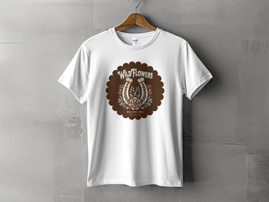 Wild Flowers Wild and Free Graphic T-Shirt