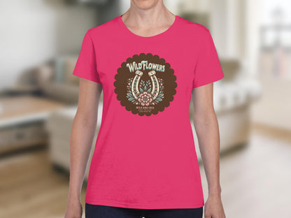 Wild Flowers Graphic Tee with Floral Design