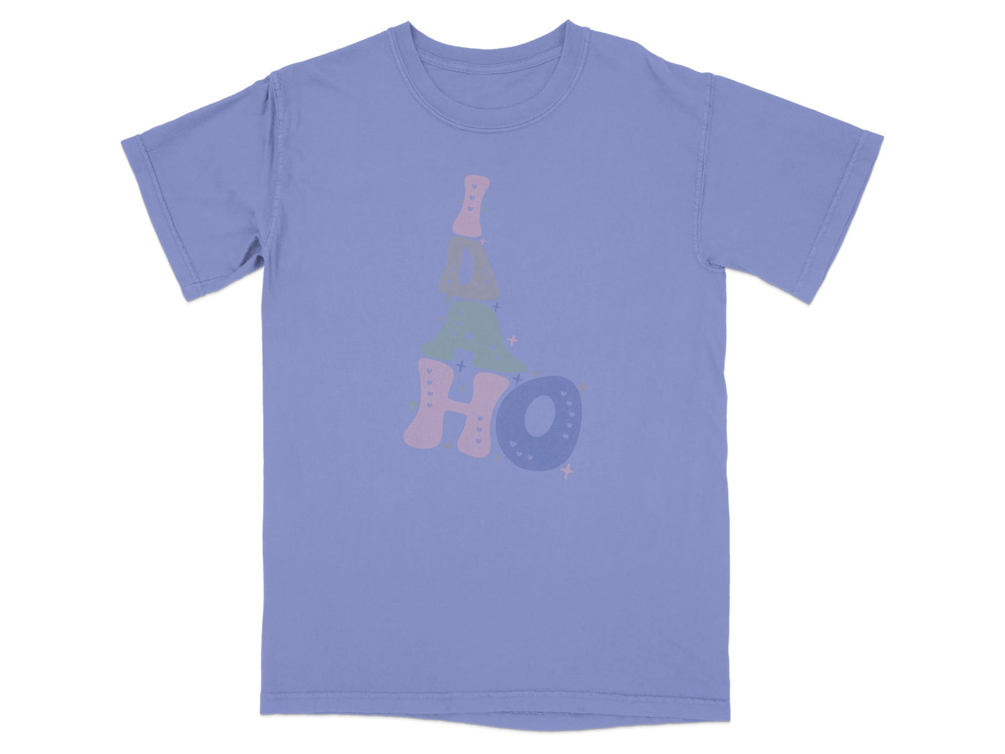 Idaho Multicolor Letters Graphic Print T-Shirt