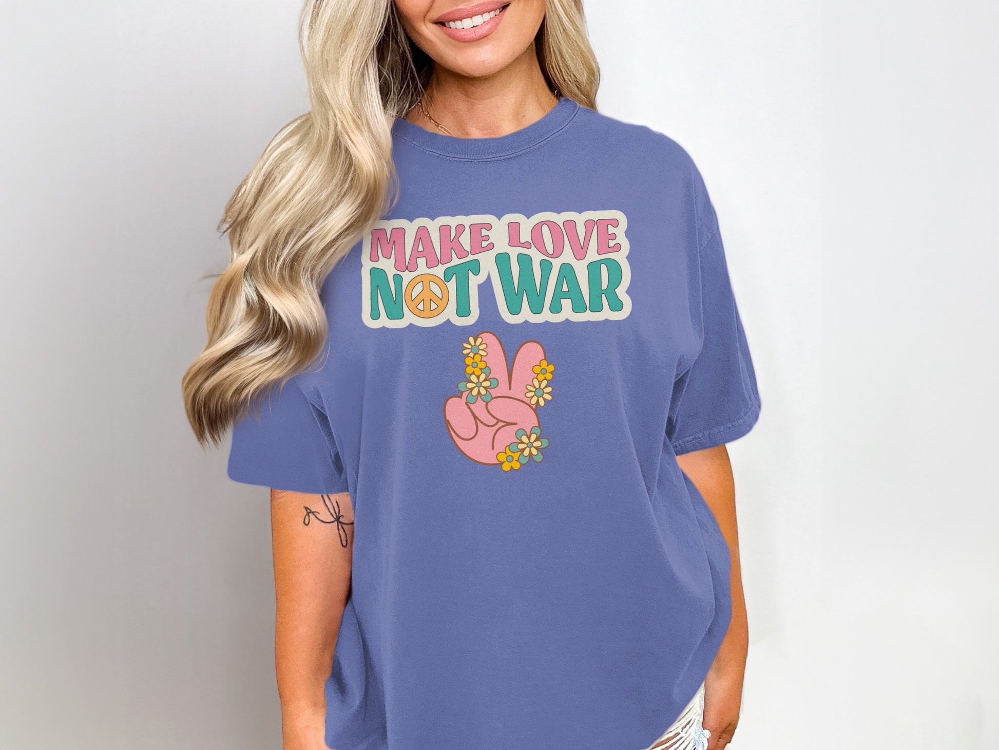 Make Love Not War Graphic T-Shirt Product