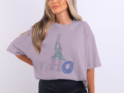 Stylish Idaho Graphic Tee with Unique Lettering Design
