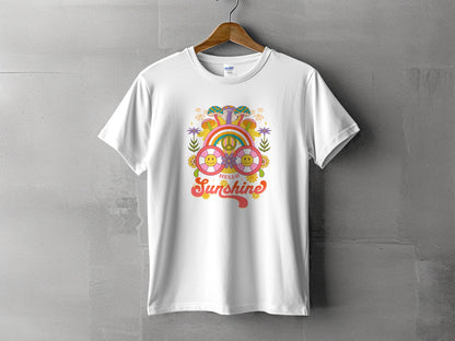 Hello Sunshine T-shirt with Colorful Cheerful Design