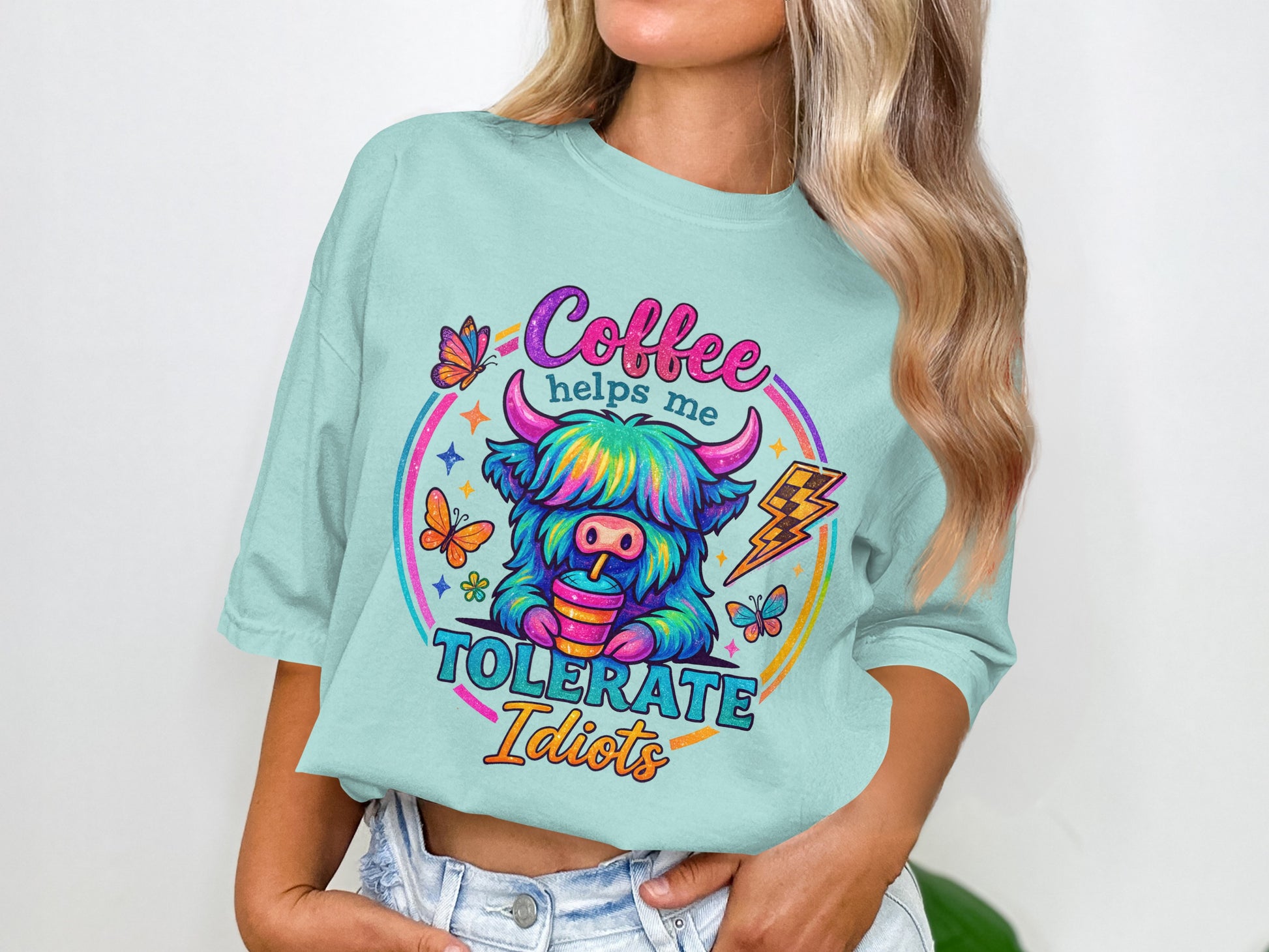 Coffee Helps Me Tolerate Idiots Shirt