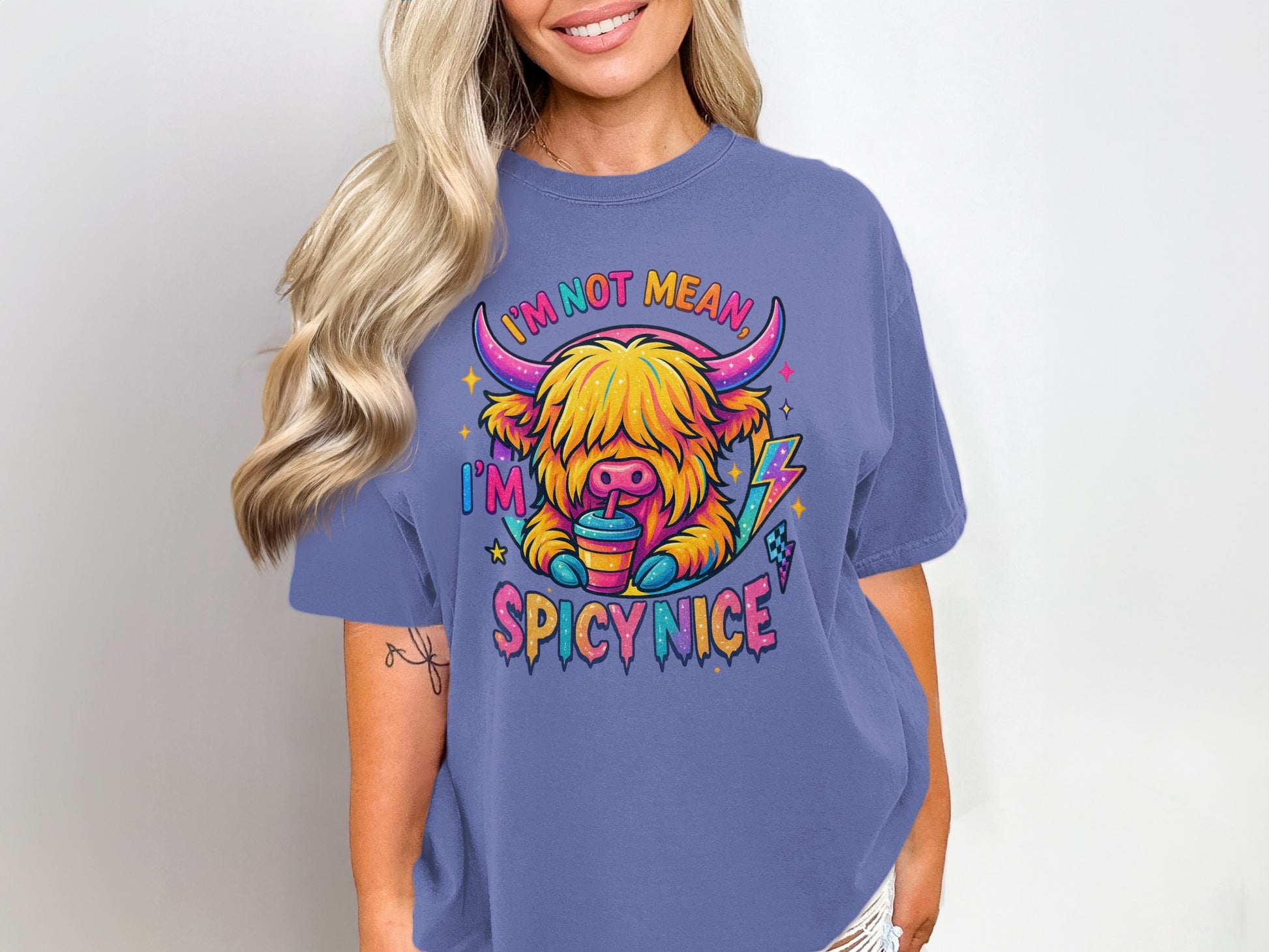 I'm Not Mean I'm Spicy Nice Graphic Tee