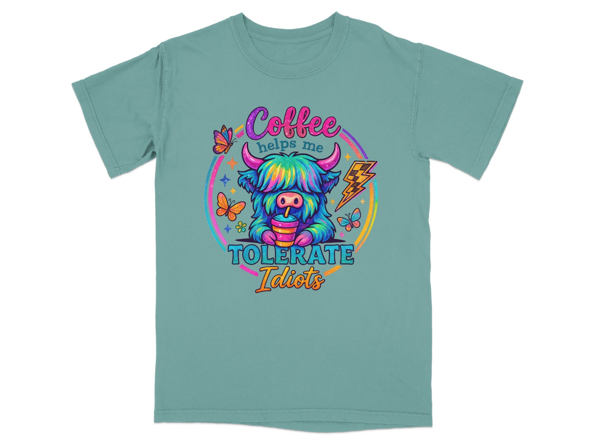 Coffee Helps Me Tolerate Idiots Graphic Tee