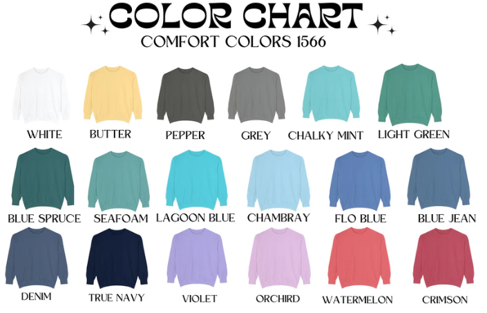 Comfort Colors 1566 Various Shades Sweatshirts